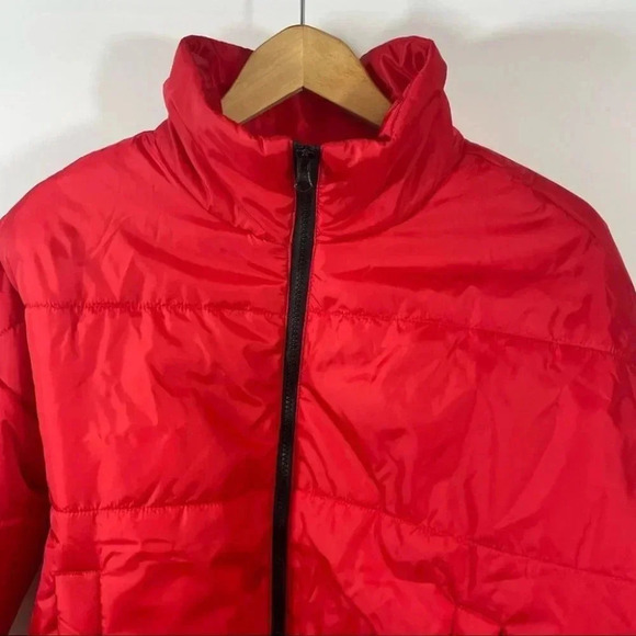 Abound Red Puffer  Jacket - Picture 3 of 11